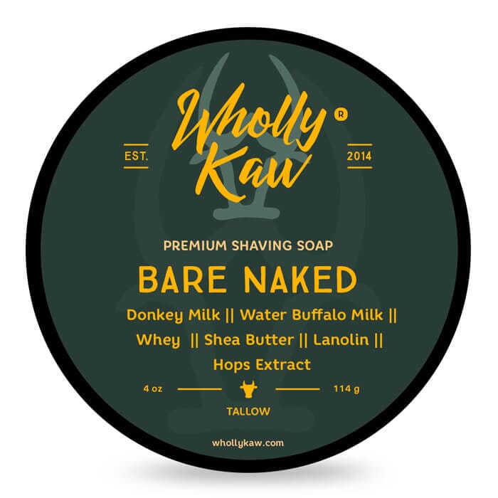 Wholly Kaw shaving soap Bare Naked 114gr *parfumefri*