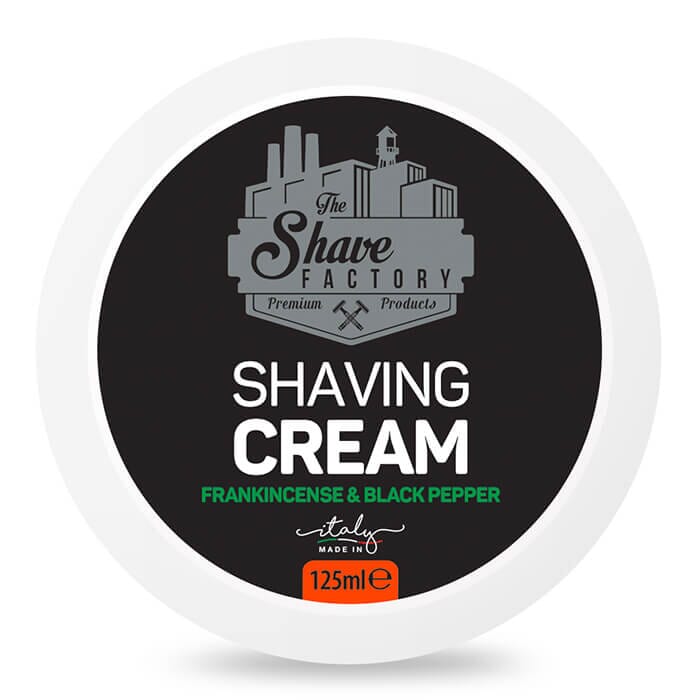 The Shave Factory shaving soap Frankincense & Black Pepper 125ml