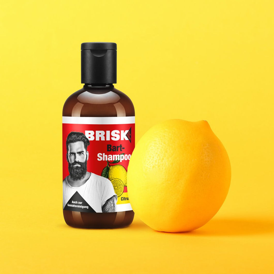 Brisk Skægshampo med citrus